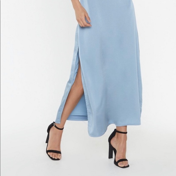 Nasty Gal Satin Maxi Dress - Picture 2 of 4